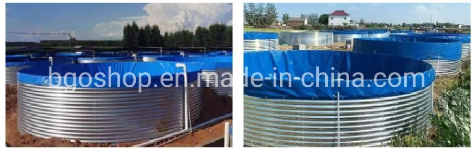 50000L Fish Pond with Galvanized Sheet Aquariums Tarpaulin Fish Tank