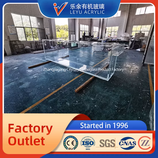 Hoja de acrílico transparente de alta calidad del túnel del acuario del Oceanario PMMA