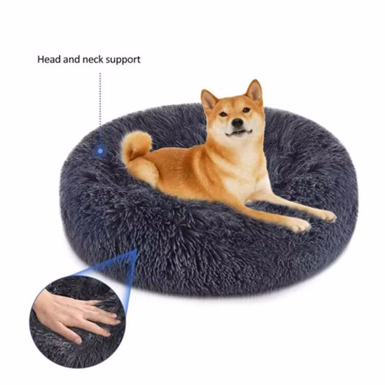 Cama grande del animal doméstico del perro de la prenda impermeable del paño grueso y suave de la tela de la tecnología lavable de lujo con el amortiguador desmontable