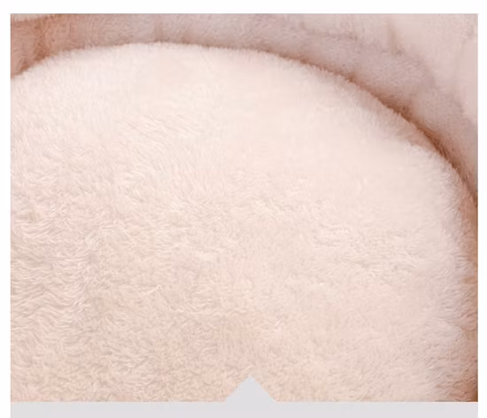Productos para mascotas Cama acogedora para perros y gatos, redonda, suave, plegable, antideslizante, de piel sintética de Polyfiber, personalizada