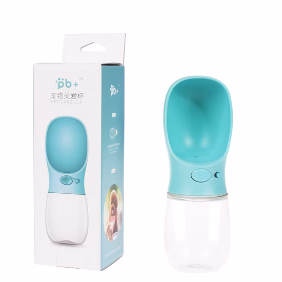 Dispensador de botellas de agua portátil para perros y mascotas con fuga