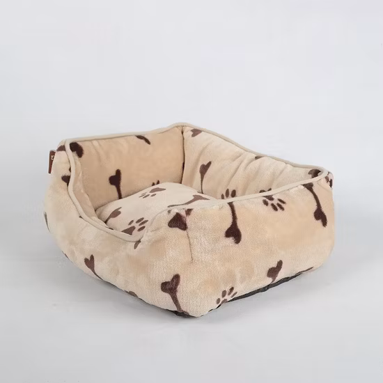 Productos para mascotas impresos personalizados de viaje plegable al aire libre Donut cubierta extraíble PV felpa esponjosa pompón gato perro cama para mascotas a la venta