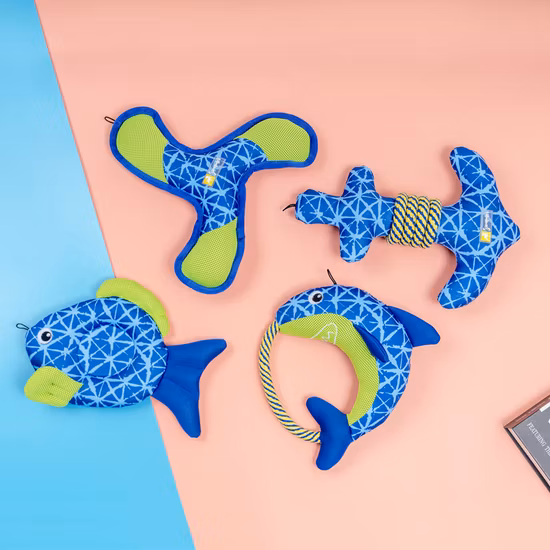 Surtido relleno de felpa de alta calidad al por mayor, gran conjunto de juguetes flotantes para perros domésticos